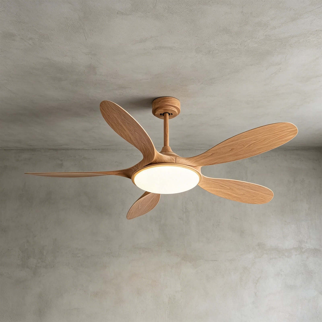 Jevok Ceiling Fan Light | Modern ABS Living Room Light