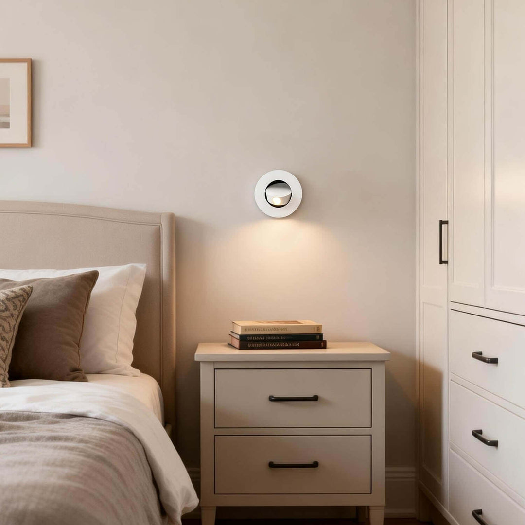 Jolix Round Wall Sconce – Modern Minimalist Flush LED Lighting