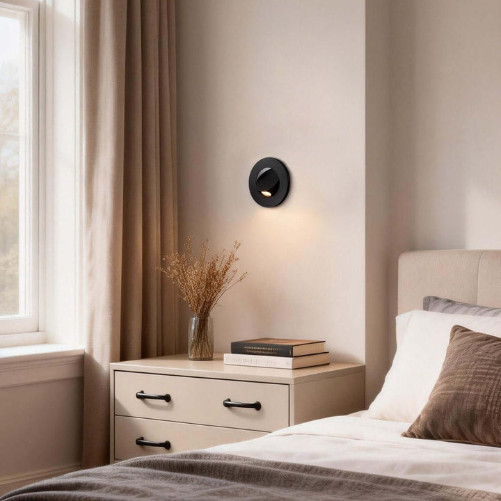 Jolix Round Wall Sconce – Modern Minimalist Flush LED Lighting
