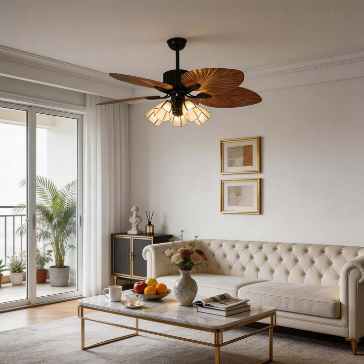 Jovante Ceiling Fan Light | American Style Dining Room Light