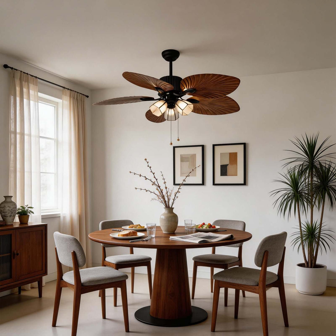 Jovante Ceiling Fan Light | American Style Dining Room Light
