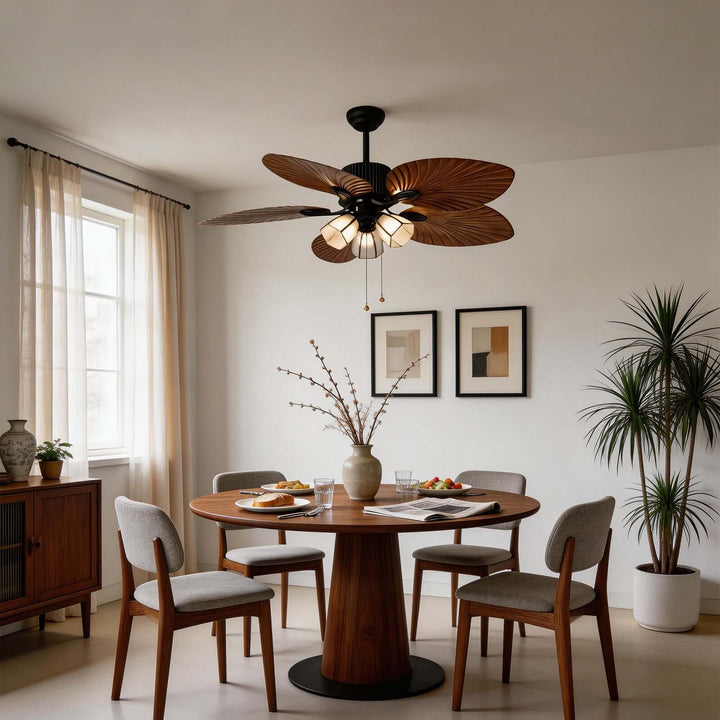 Jovante Ceiling Fan Light | American Style Dining Room Light