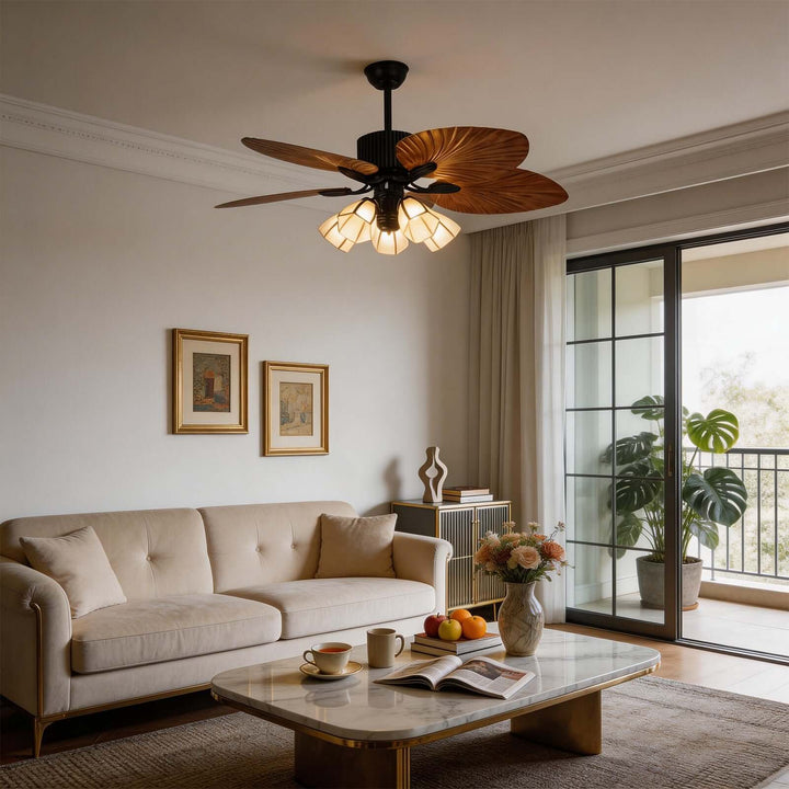 Jovante Ceiling Fan Light | American Style Dining Room Light
