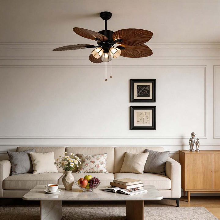 Jovante Ceiling Fan Light | American Style Dining Room Light