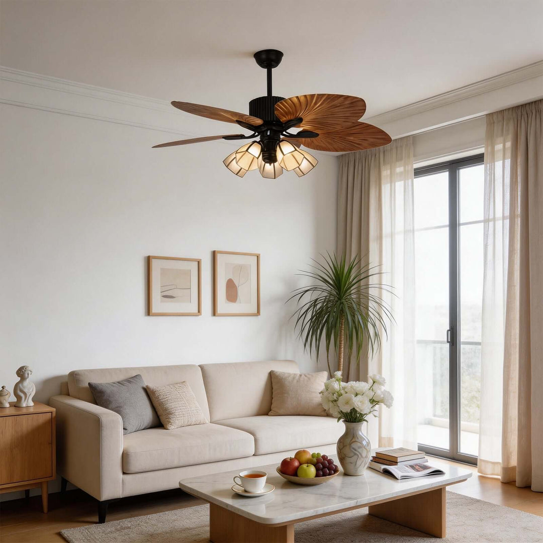 Jovante Ceiling Fan Light | American Style Dining Room Light