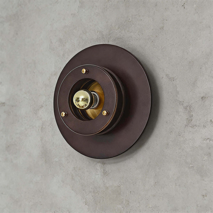 Jovila Wall Lamp - Modern French Round Wood Bedside Statement