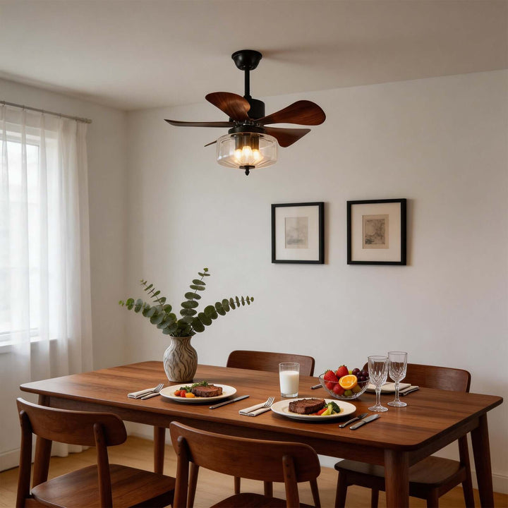 Jundel Ceiling Fan Light A - French Vintage ABS Light