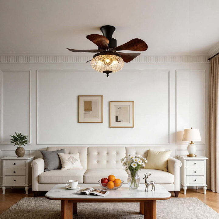 Jundel Ceiling Fan Light B - French Vintage ABS Light