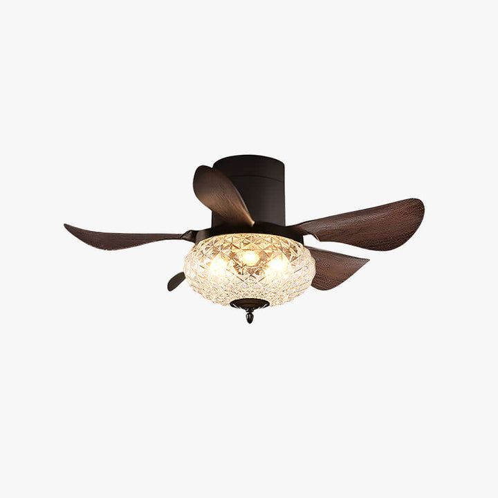 Jundel Ceiling Fan Light C - French Vintage ABS Living Room