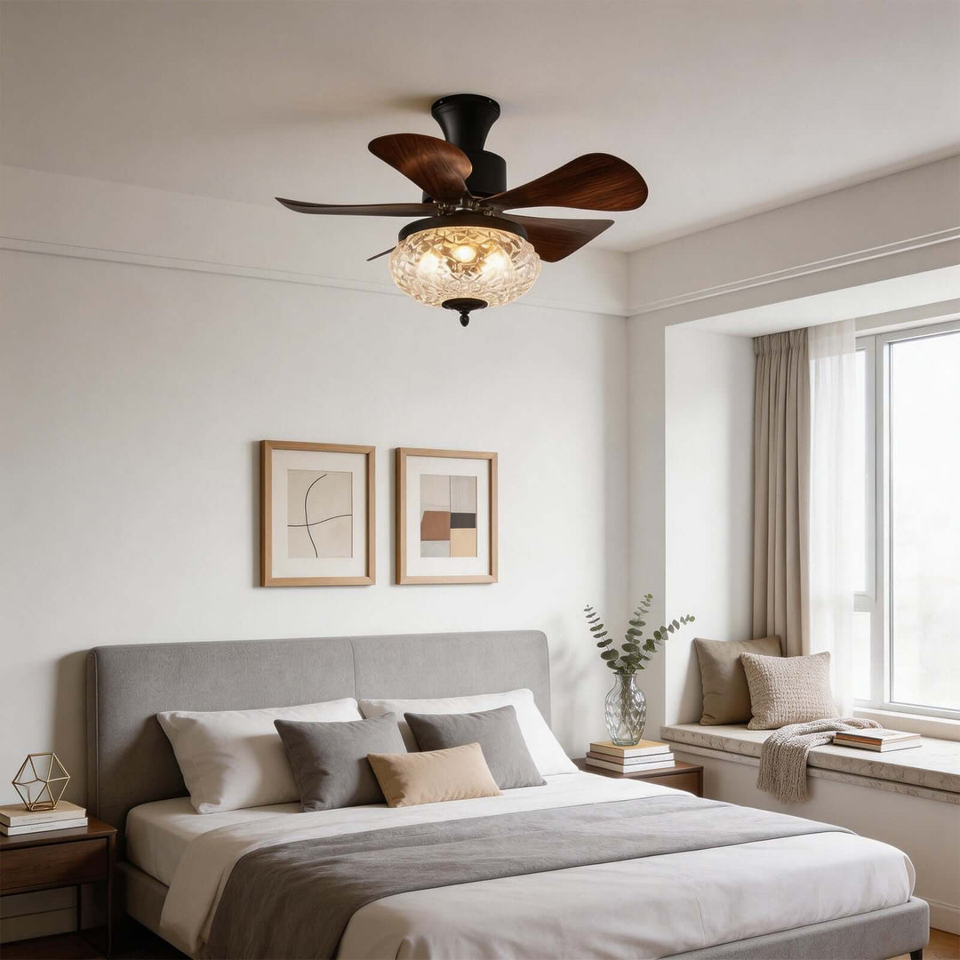 Jundel Ceiling Fan Light B - French Vintage ABS Light