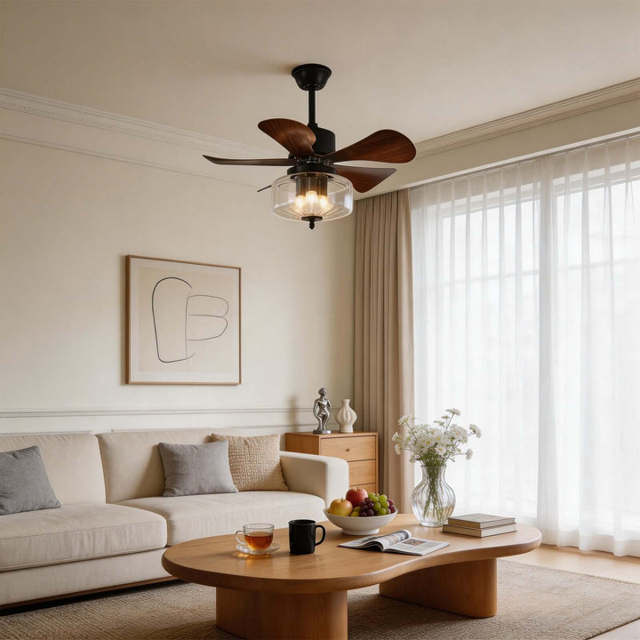 Jundel Ceiling Fan Light A - French Vintage ABS Light