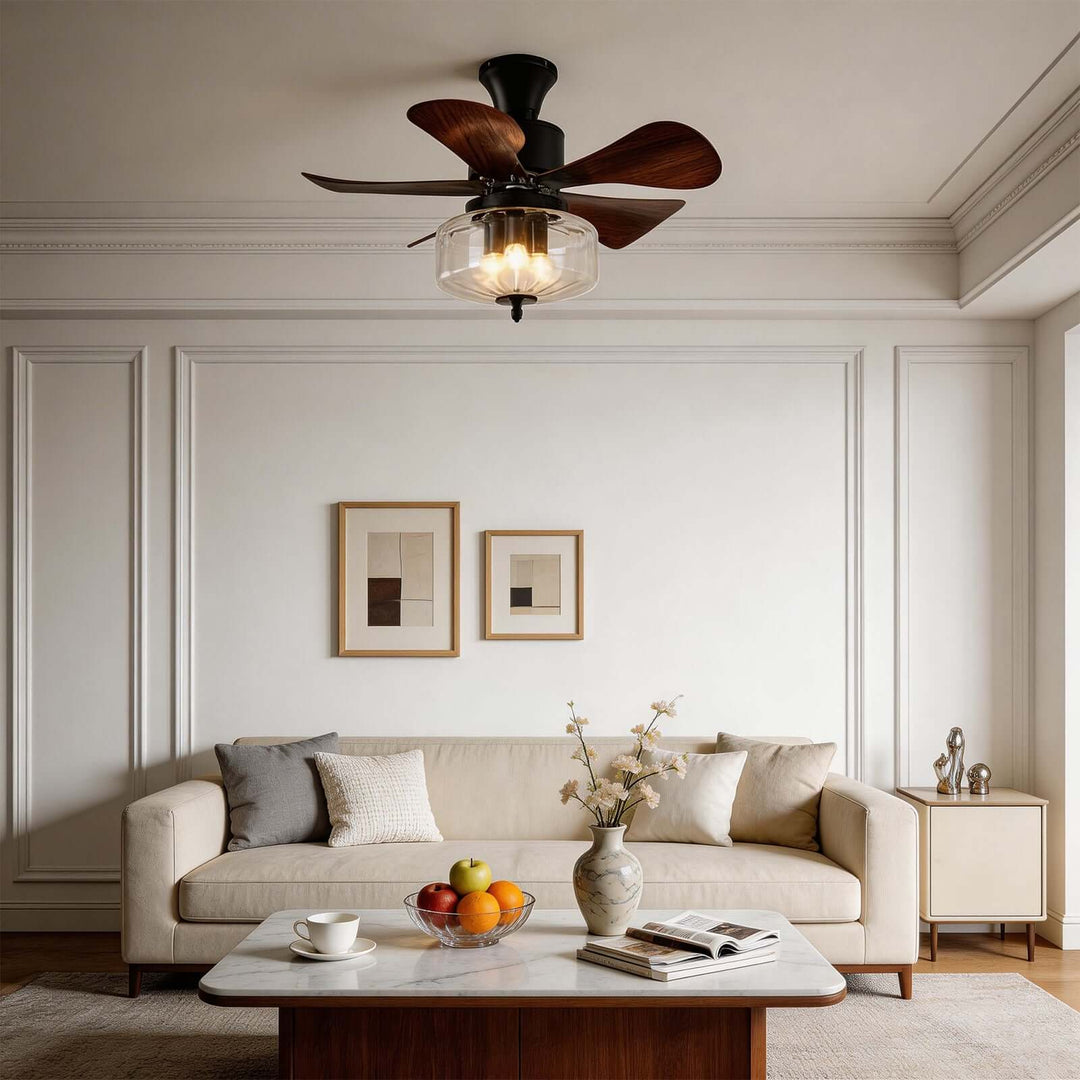 Jundel Ceiling Fan Light B - French Vintage ABS Light