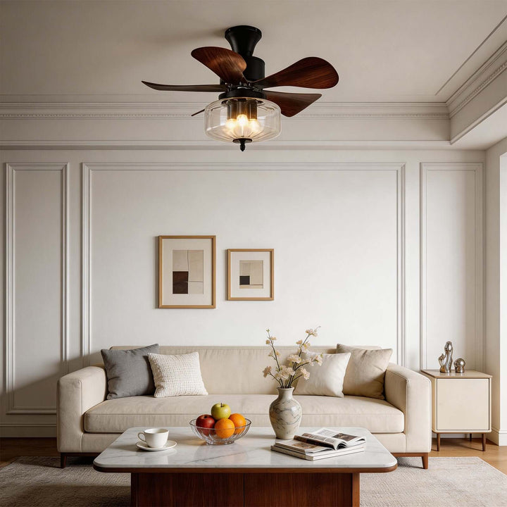Jundel Ceiling Fan Light B - French Vintage ABS Light