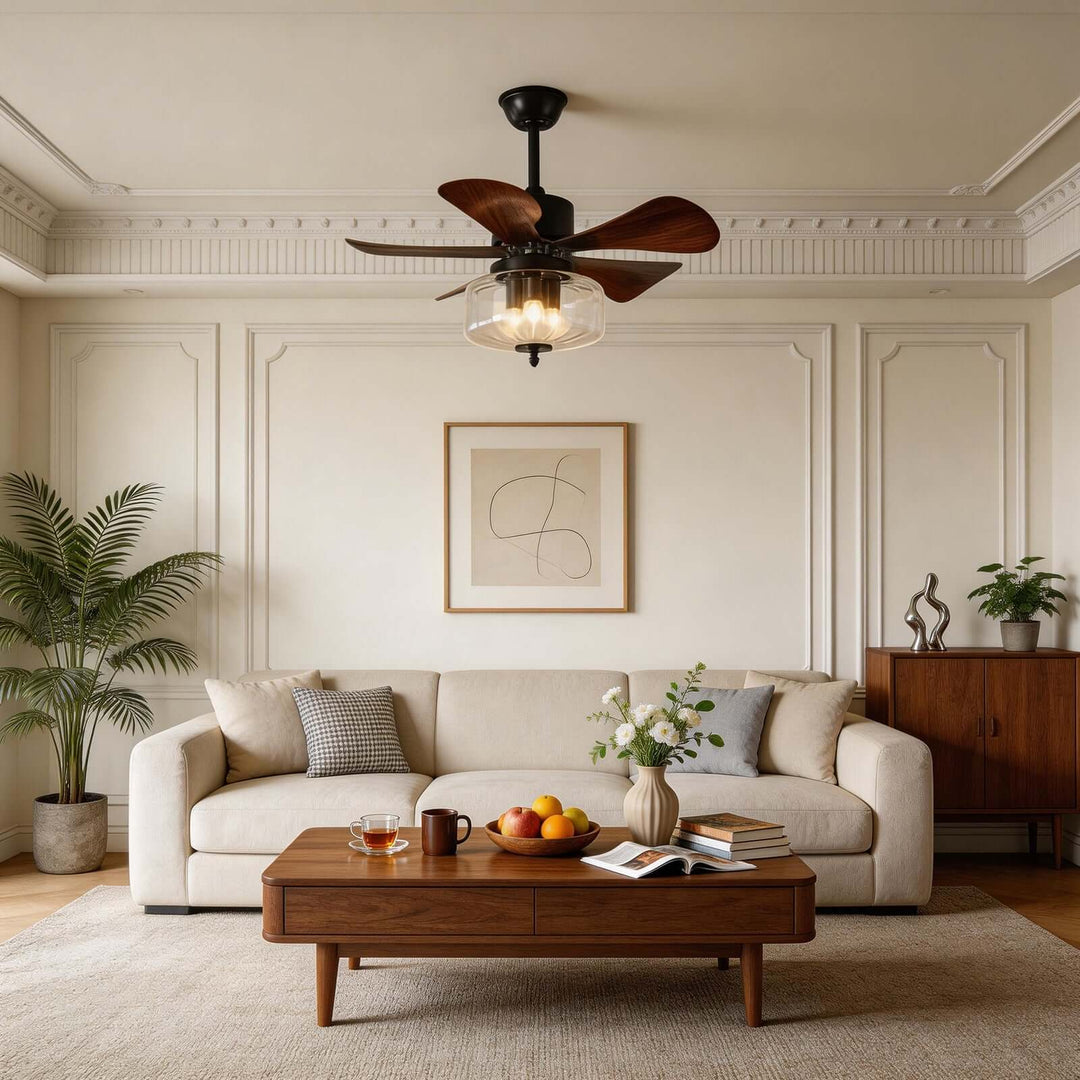 Jundel Ceiling Fan Light A - French Vintage ABS Light