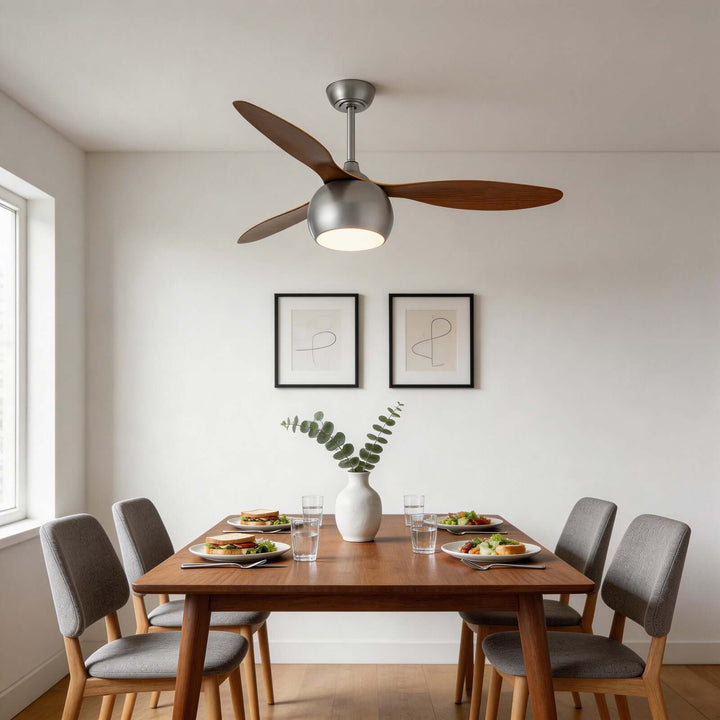 Juxon Ceiling Fan Light - Modern ABS Dining Room Light