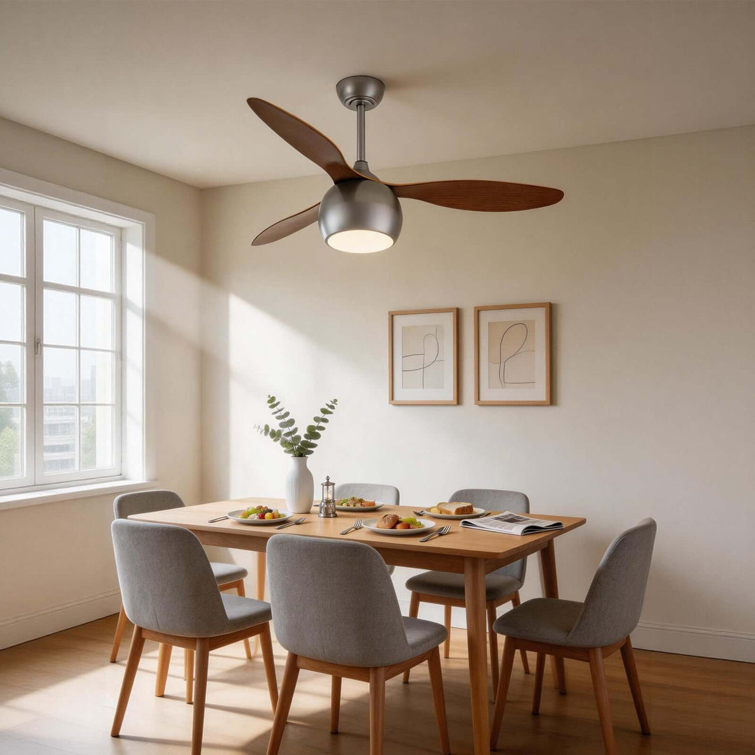 Juxon Ceiling Fan Light - Modern ABS Dining Room Light
