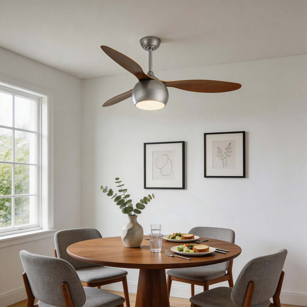Juxon Ceiling Fan Light - Modern ABS Dining Room Light