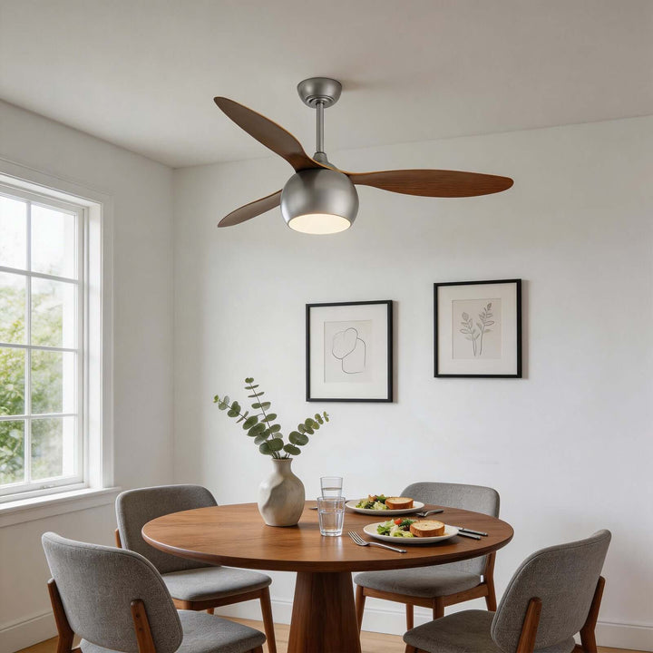 Juxon Ceiling Fan Light - Modern ABS Dining Room Light