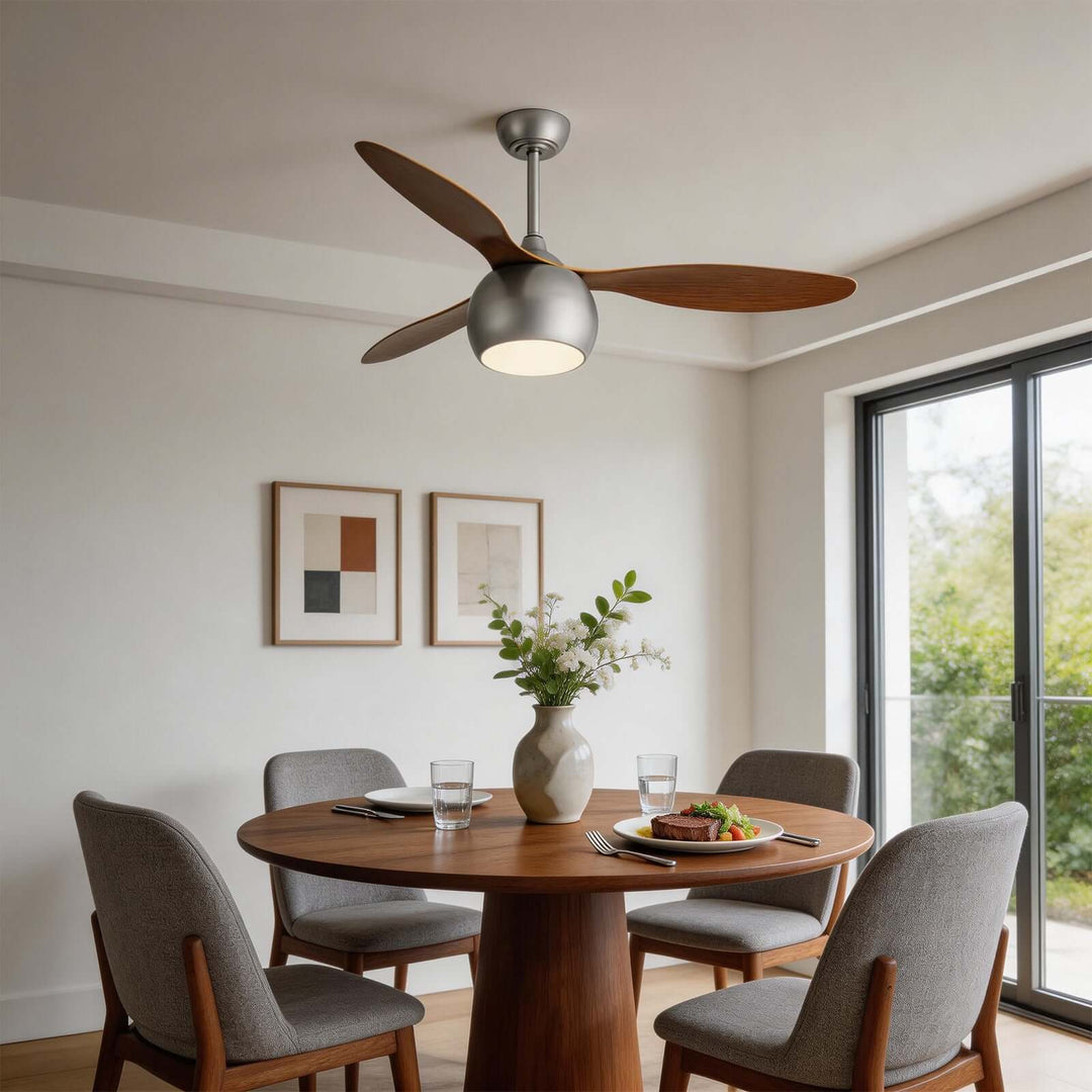 Juxon Ceiling Fan Light - Modern ABS Dining Room Light