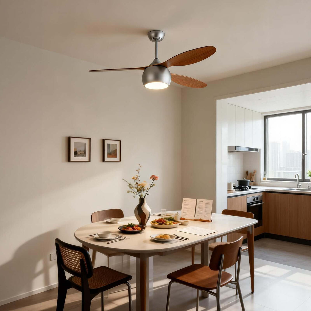Juxon Ceiling Fan Light - Modern ABS Dining Room Light