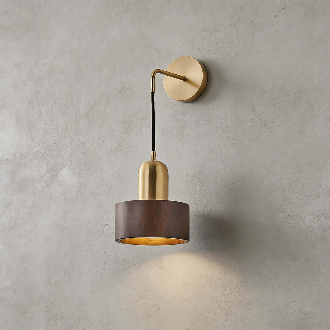 Kalvio Wall Light - Modern Minimal Wood Small Bedside Light