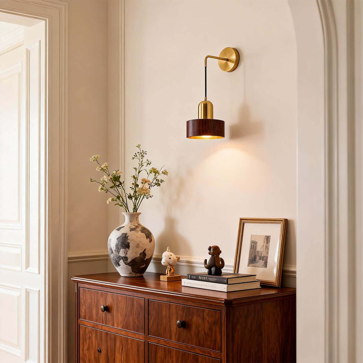Kalvio Wall Light - Modern Minimal Wood Small Bedside Light