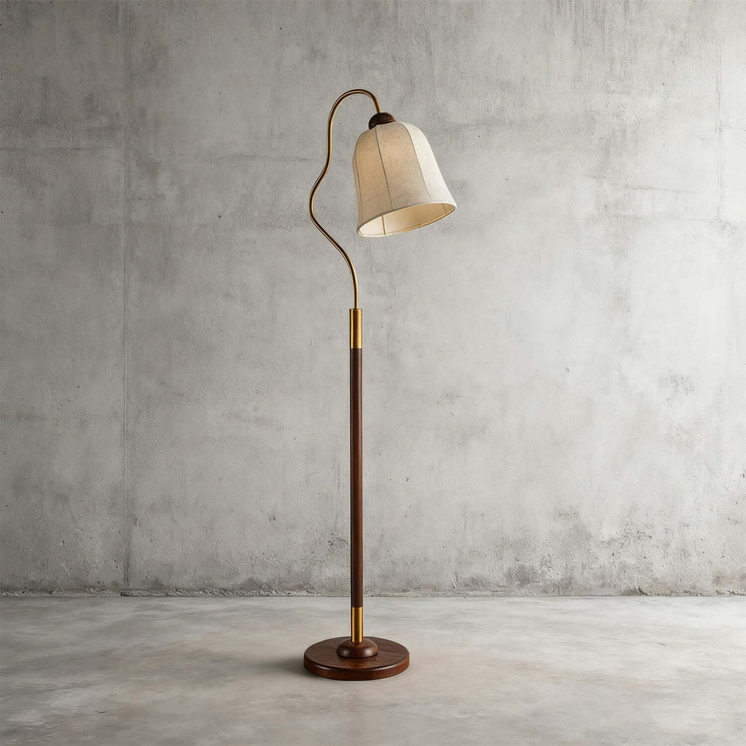 Kavilo Floor Lamp – French Retro Fabric Floor Lamp