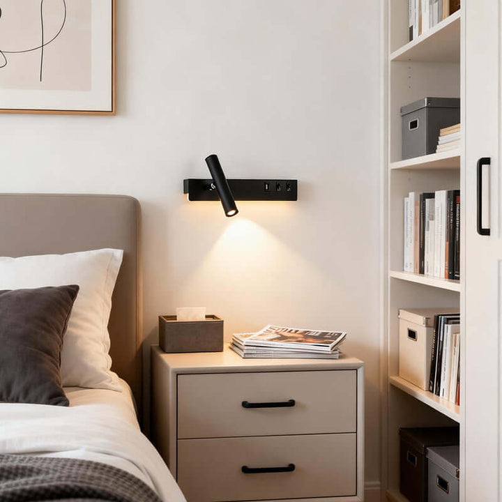 Kavlo Wall Light – Nordic Minimalist LED Reading Lamp with USB