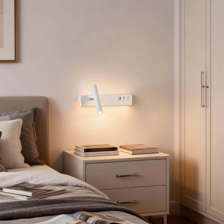 Kavlo Wall Light – Nordic Minimalist LED Reading Lamp with USB