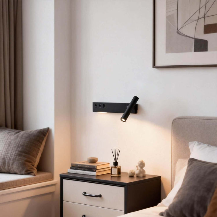 Kavlo Wall Light – Nordic Minimalist LED Reading Lamp with USB