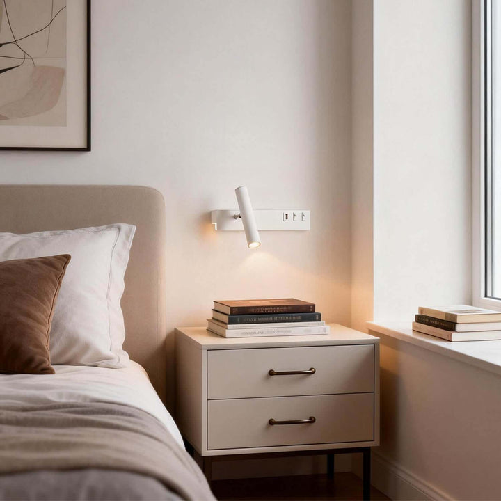 Kavlo Wall Light – Nordic Minimalist LED Reading Lamp with USB