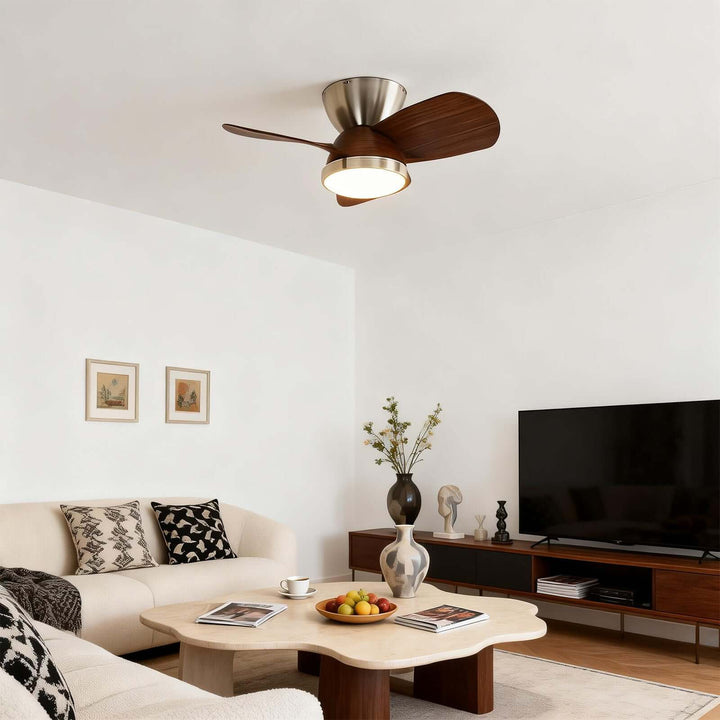 Kintoz Ceiling Fan Light - Scandinavian ABS Bedroom Light