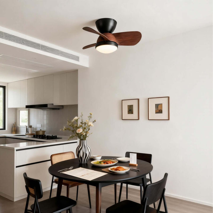 Kintoz Ceiling Fan Light - Scandinavian ABS Bedroom Light