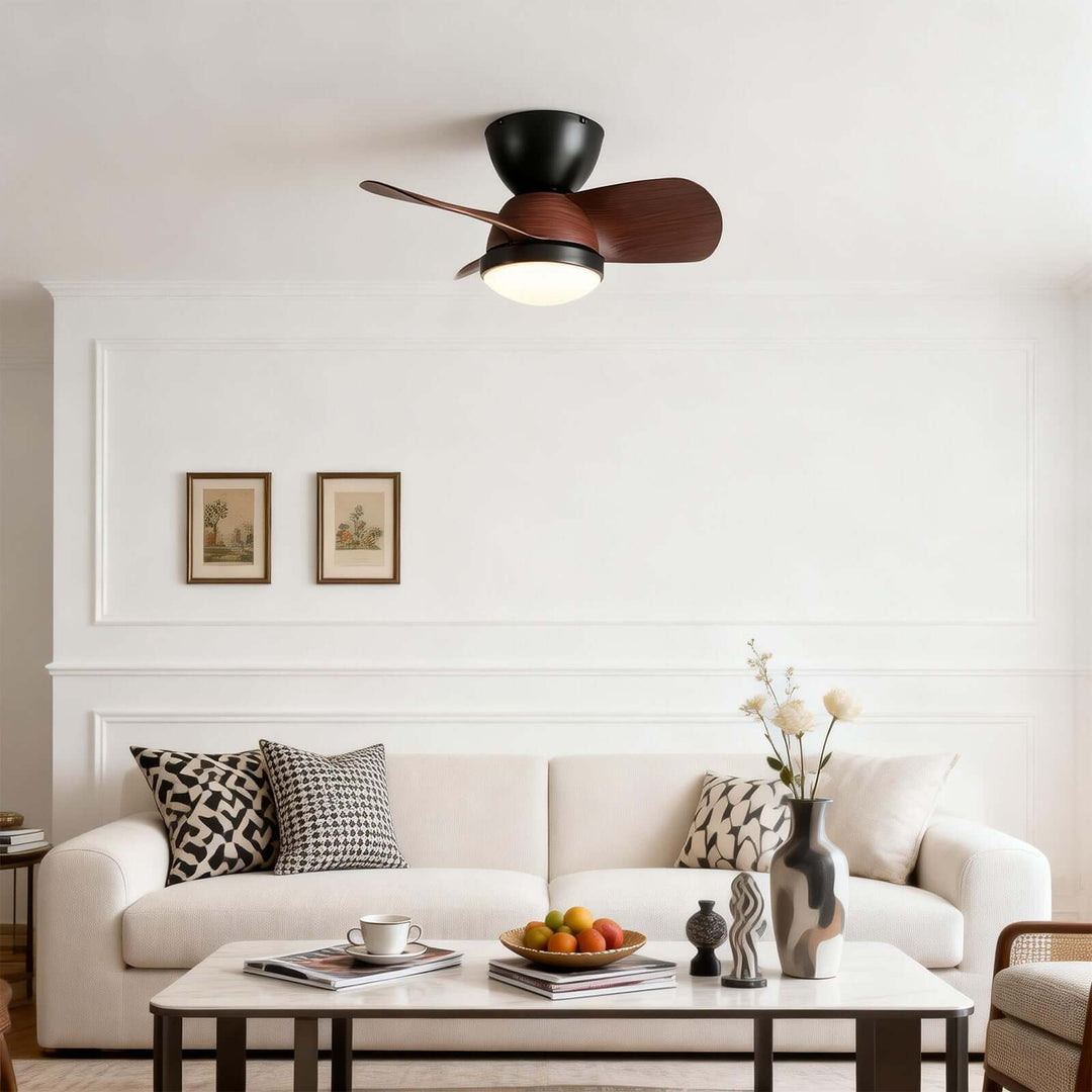 Kintoz Ceiling Fan Light - Scandinavian ABS Bedroom Light