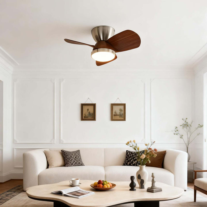 Kintoz Ceiling Fan Light - Scandinavian ABS Bedroom Light