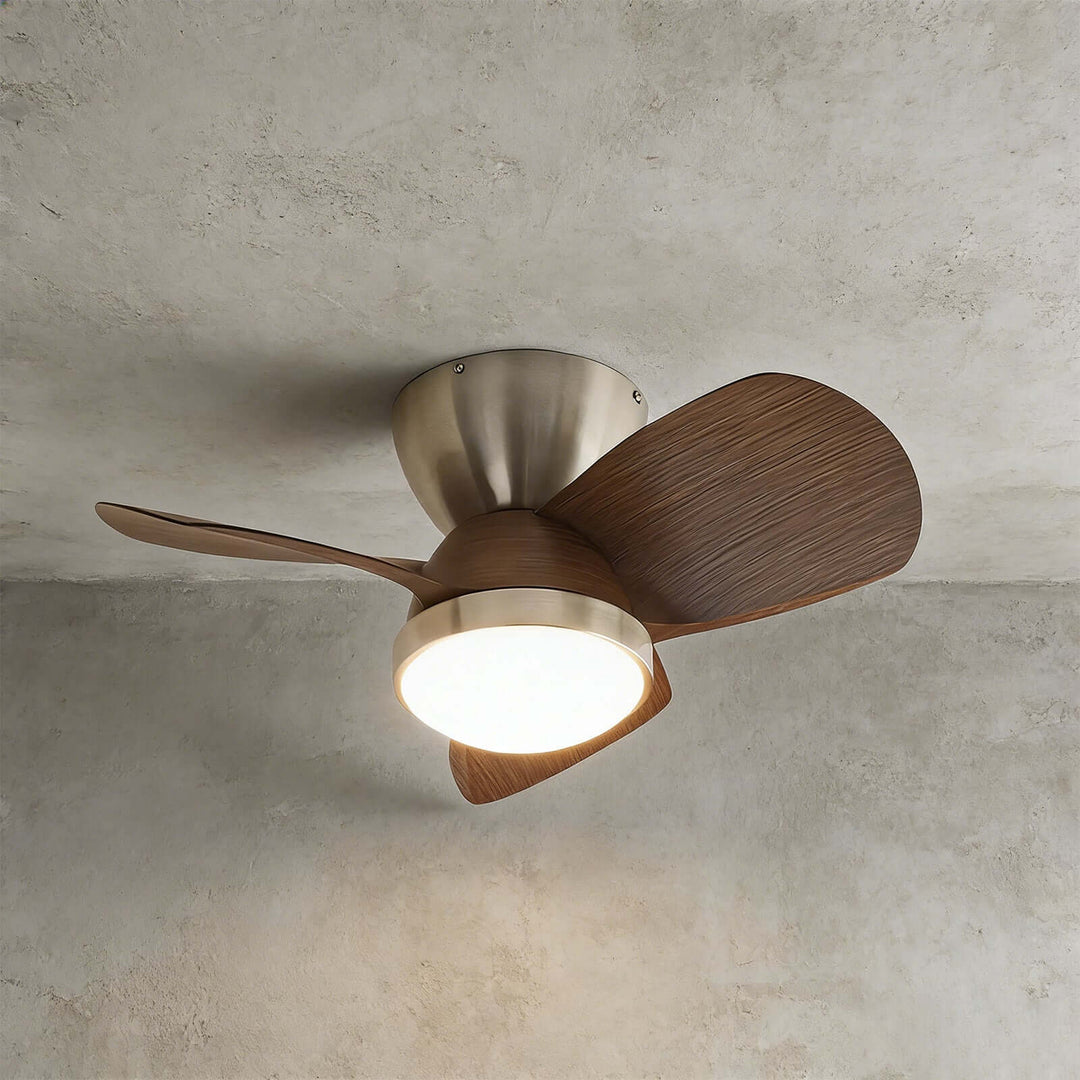 Kintoz Ceiling Fan Light - Scandinavian ABS Bedroom Light