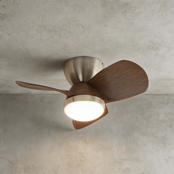 Kintoz Ceiling Fan Light - Scandinavian ABS Bedroom Light