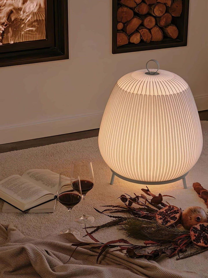 Knit Lantern Table Lamp – Modern & Minimalist Knit Decor