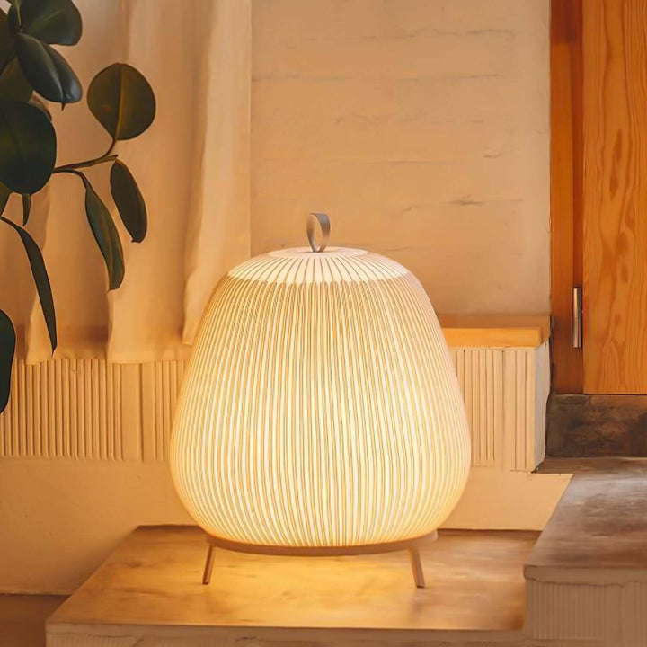 Knit Lantern Table Lamp – Modern & Minimalist Knit Decor