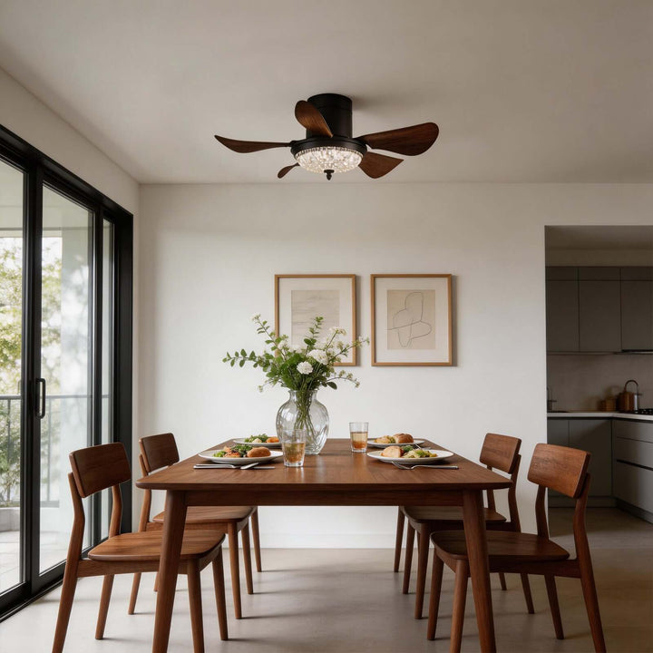 Kravos Ceiling Fan Light - French Vintage ABS Living Room