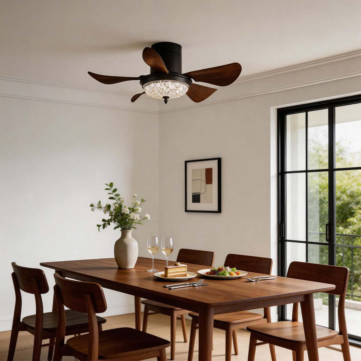 Kravos Ceiling Fan Light - French Vintage ABS Living Room