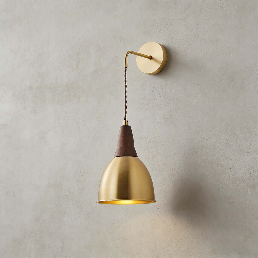 Lavino Wall Light - Modern Minimalist Brass Bedside Decor