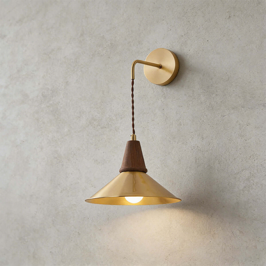 Lavino Wall Light - Modern Minimalist Brass Bedside Decor