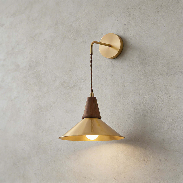Lavino Wall Light - Modern Minimalist Brass Bedside Decor