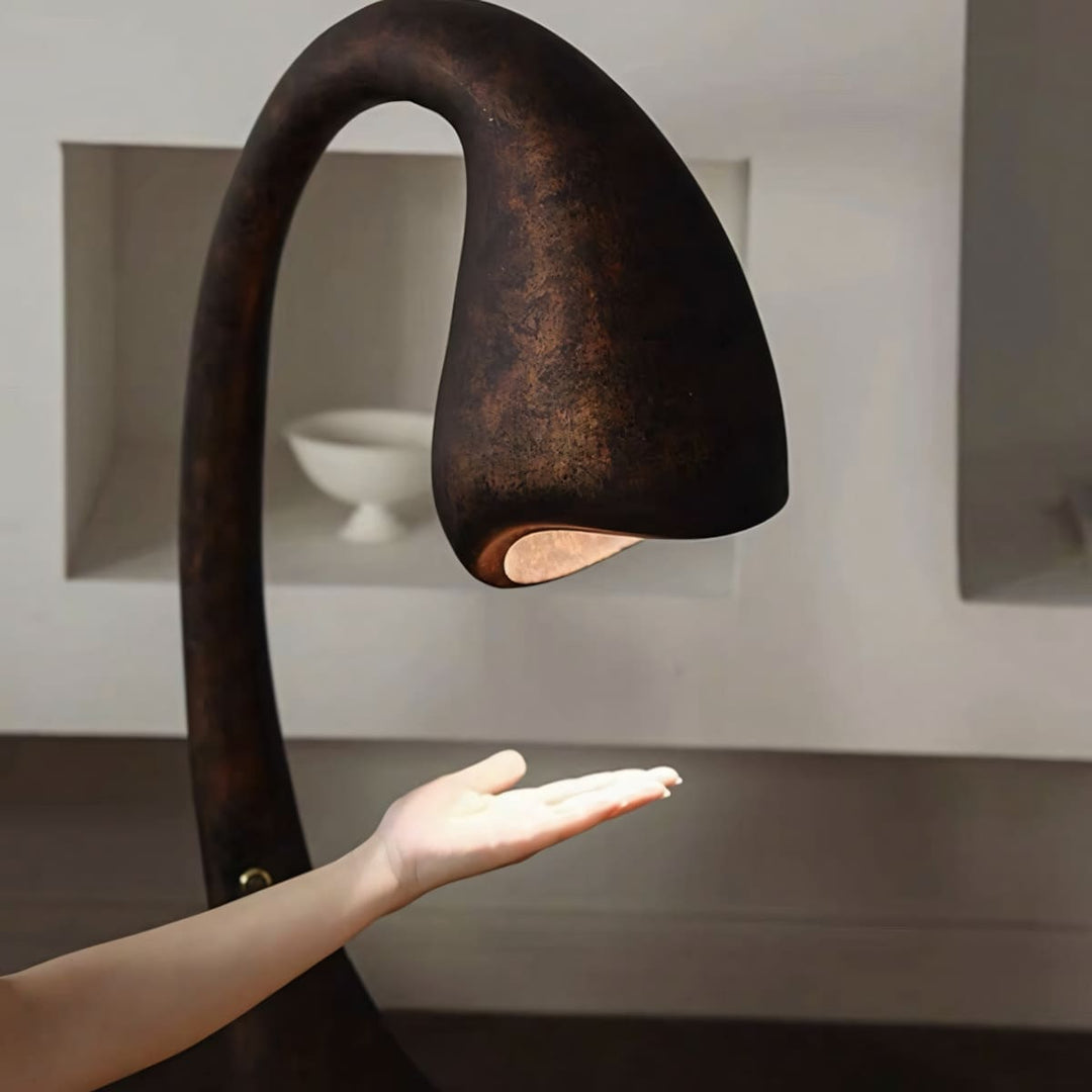 Lirno Sculptural Table Lamp – Creative Art Resin Sculpture