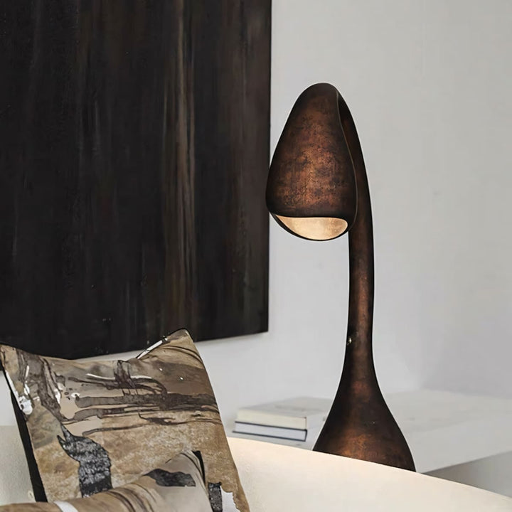 Lirno Sculptural Table Lamp – Creative Art Resin Sculpture