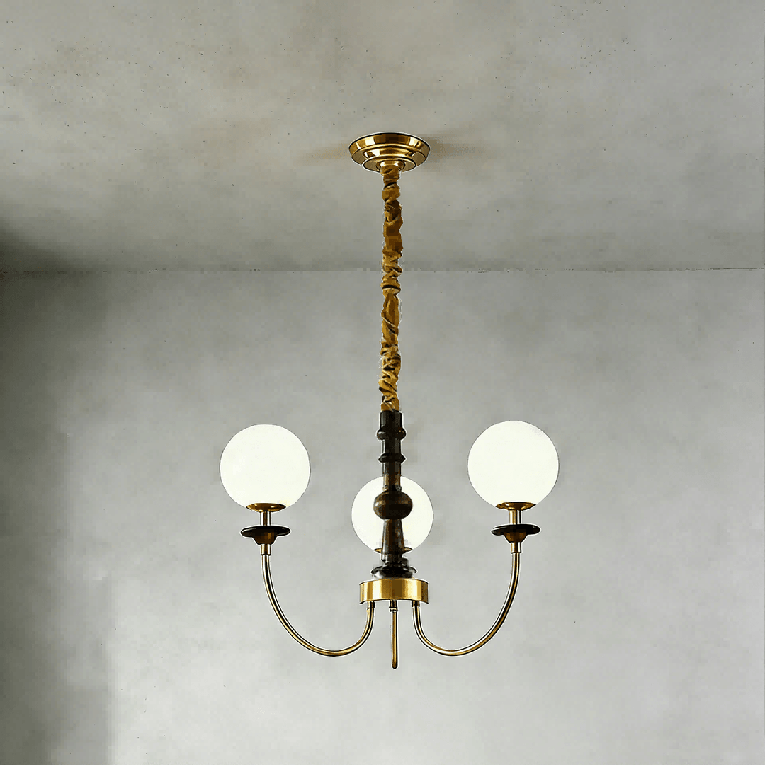 Lomeza Chandelier - Vintage French Statement Glass Living Room