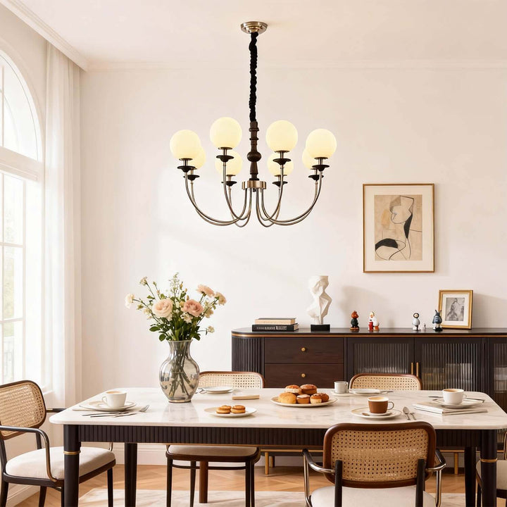 Lomeza Chandelier - Vintage French Statement Glass Living Room