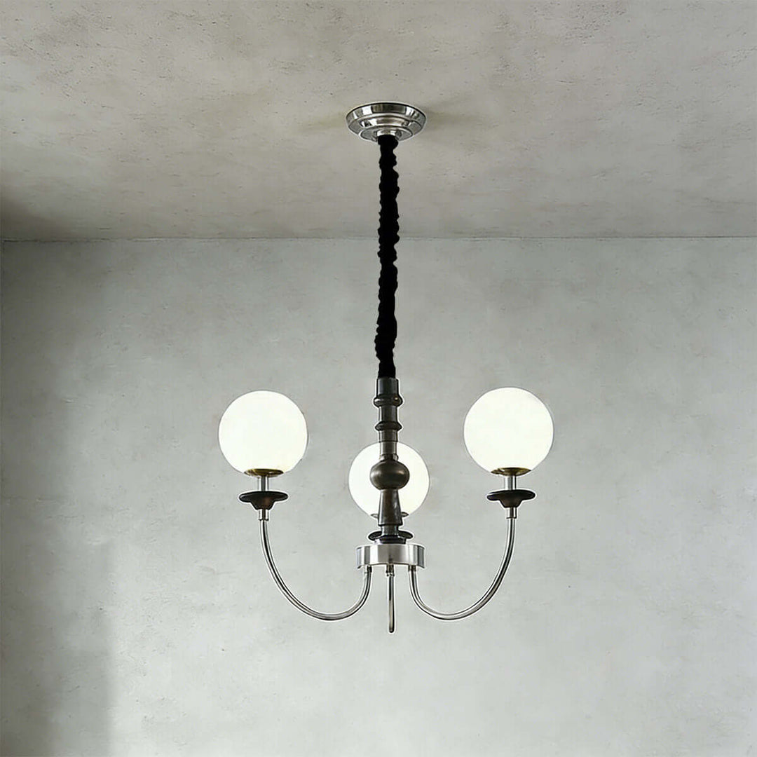 Lomeza Chandelier - Vintage French Statement Glass Living Room