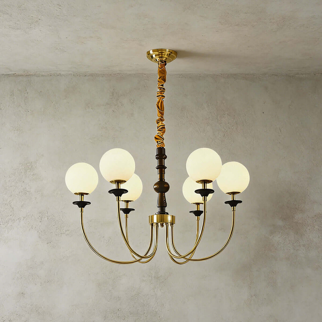Lomeza Chandelier - Vintage French Statement Glass Living Room